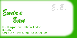 endre ban business card